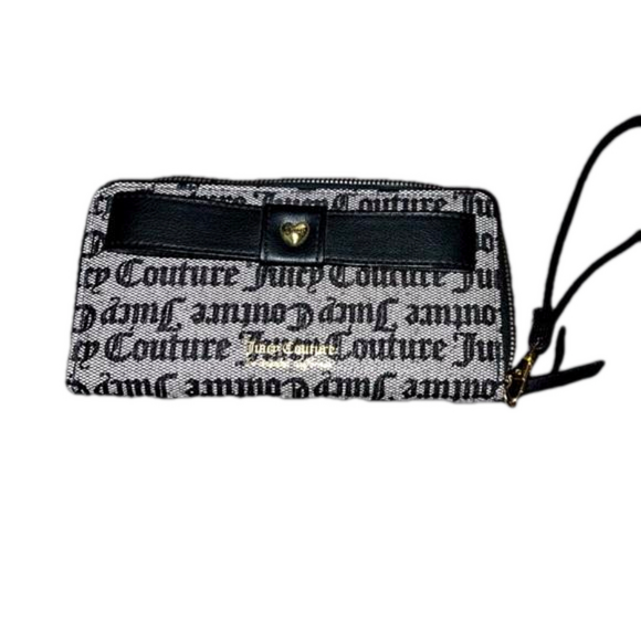 JUICY COUTURE Gothic Status Peek A Bow Zip Around Wallet - Picture 1 of 5